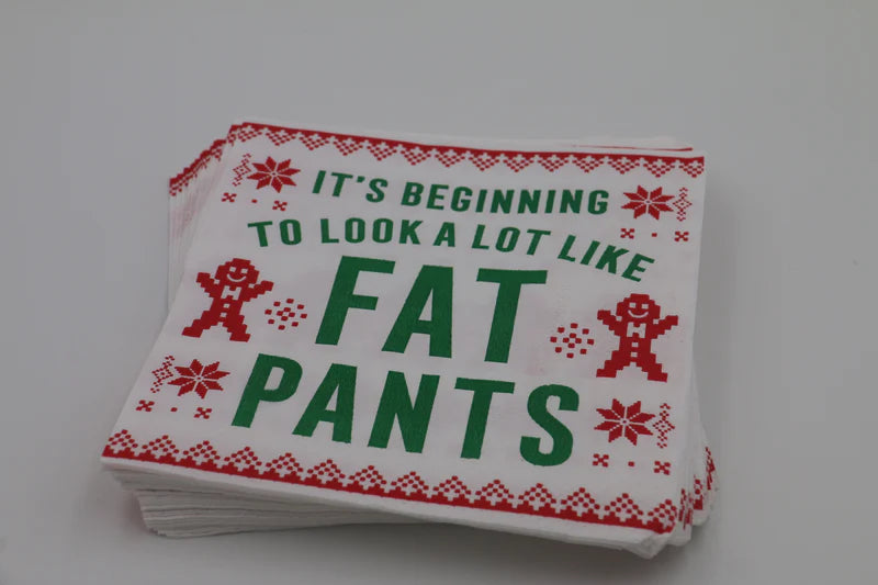 FAT PANTS COCKTAIL NAPKIN