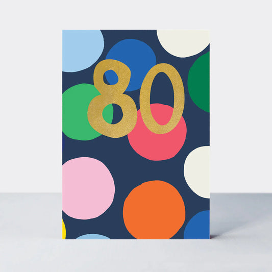 80th birthday card