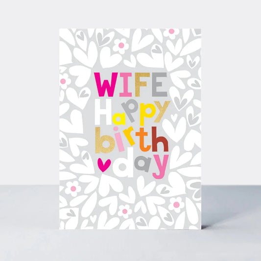 Wife happy birthday card