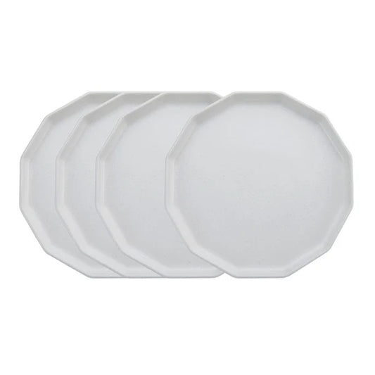 MERI MERI WHITE BAMBOO DINNER PLATES