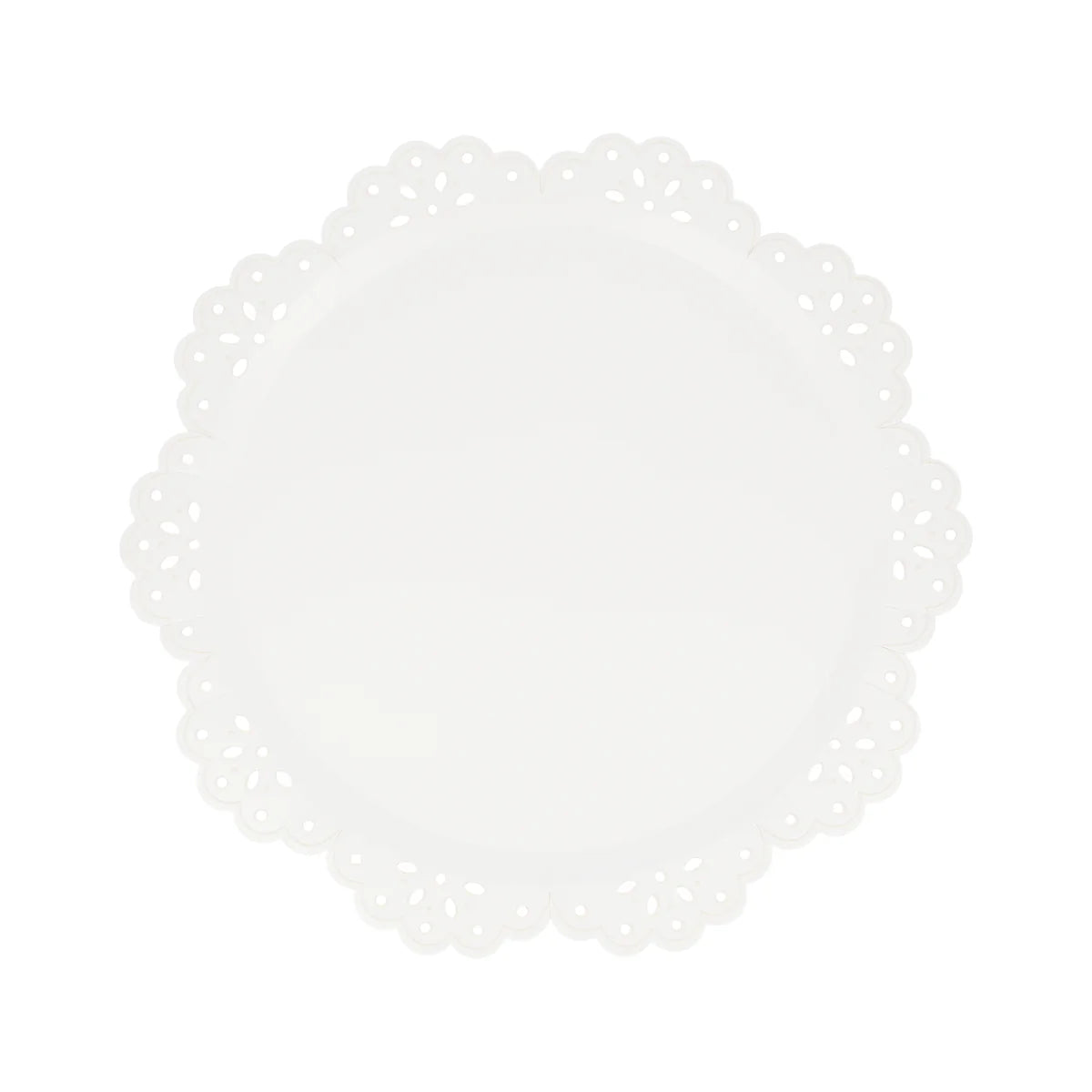 BRODERIE LACE WHITE PLATES - MERI MERI