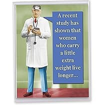 Recent study funny birthday card