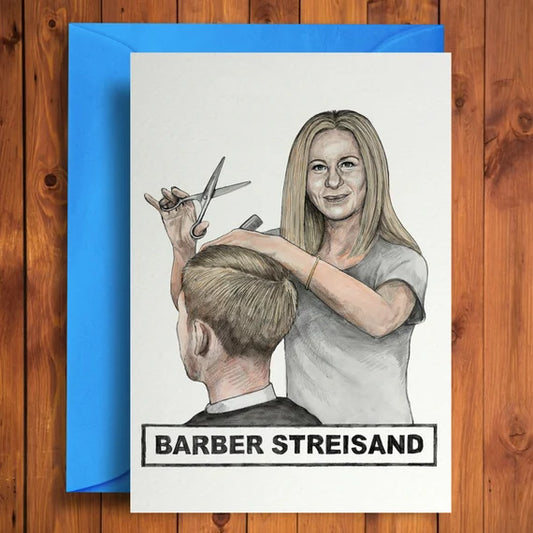 Barber Streisand card