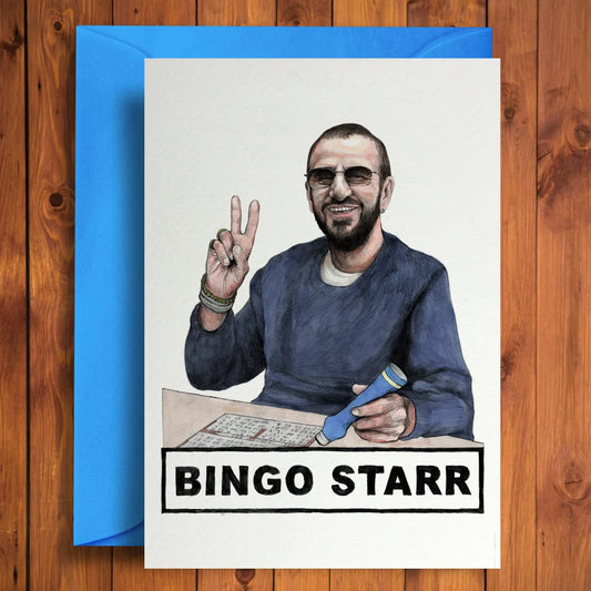 BINGO STARR FUNNY CARD