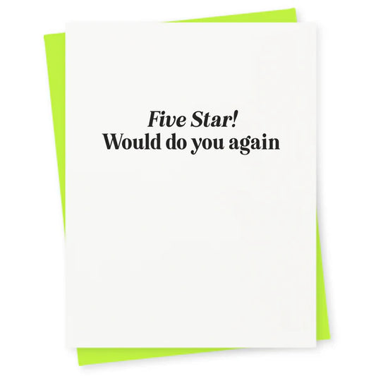 FIVE STAR CARD