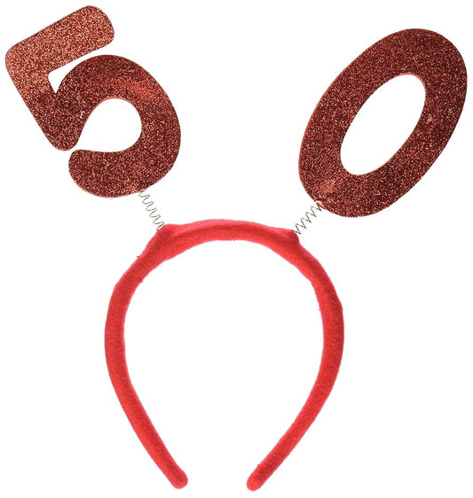 50 BIRTHDAY BOPPERS HEADBAND