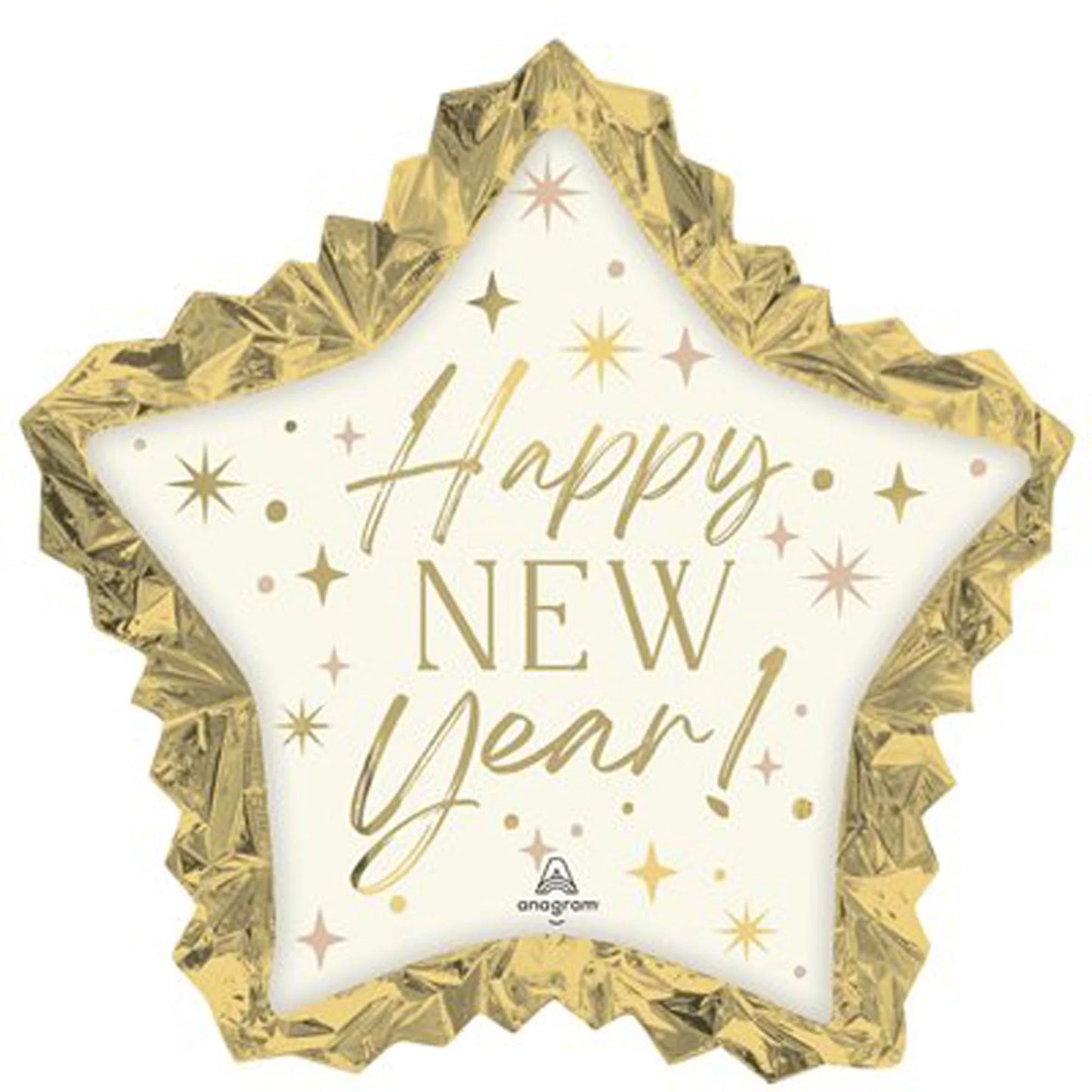 GOLDEN STAR HAPPY NEW YEAR SUPERSHAPE BALLOON