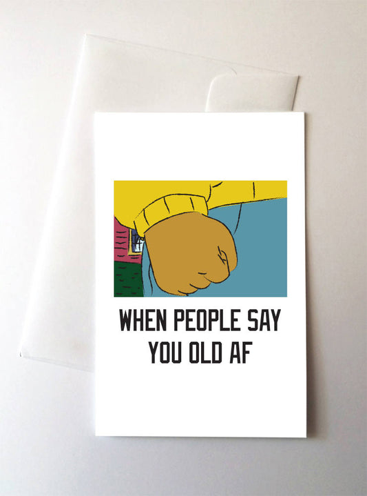 When you realize people your age are old