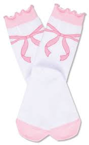 FANCY BOWS ISCREAM SOCKS