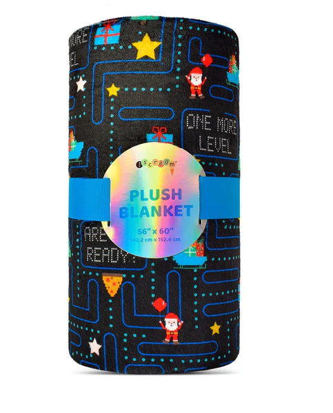 Game On Santa! Plush Blanket