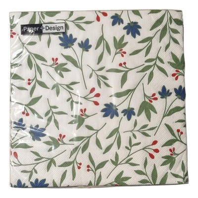 FLORA LUNCH NAPKINS