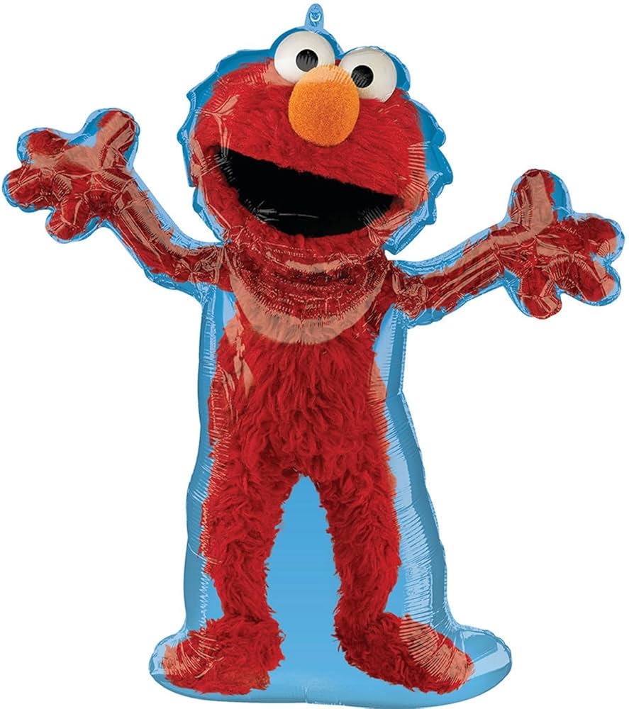 Elmo and Cookie Monster foil balloon supershape