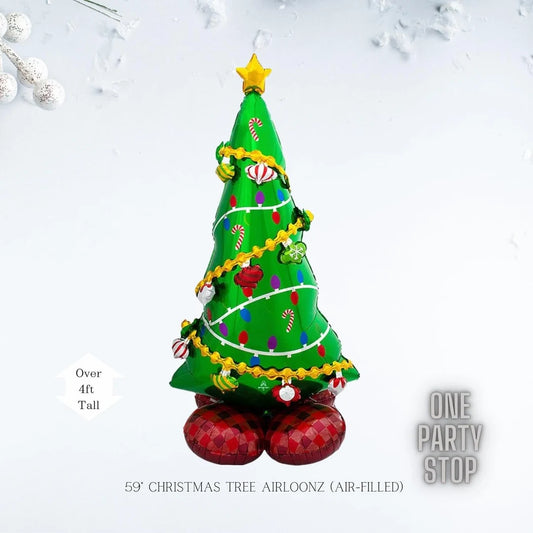 Air loons Christmas tree stand up foil balloon