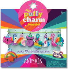 Puffy charm bracelet