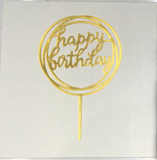 Happy Birthday Cake Topper