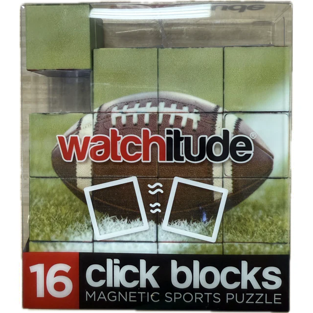 Click Blocks | Magnetic 16pc Sports Puzzle For Ages 3+