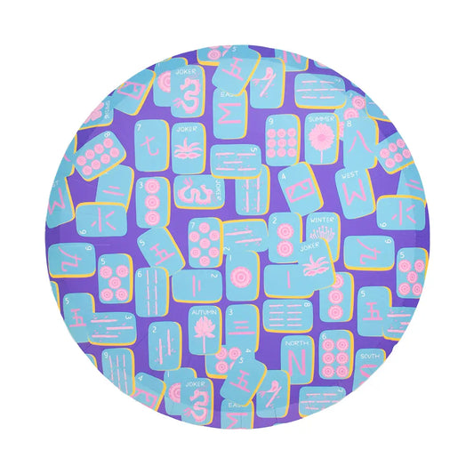 Game Night Mahjong Print Dinner Plates