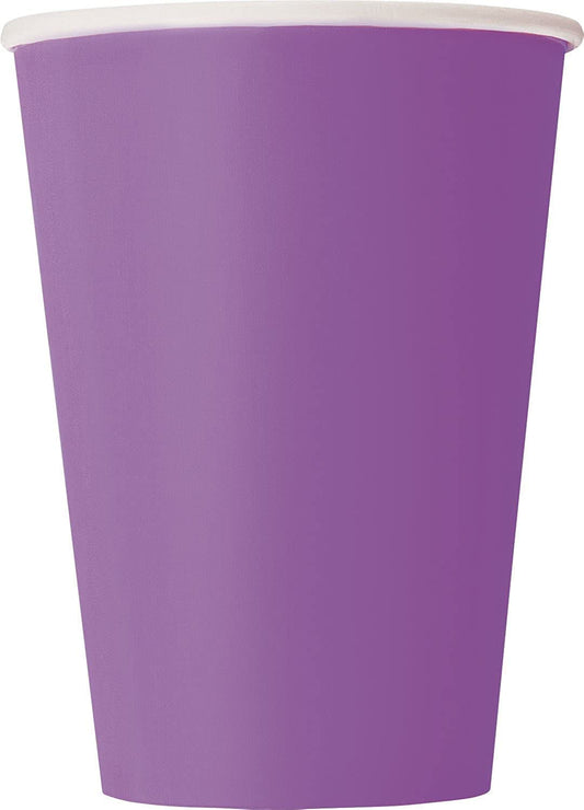12 oz Paper Cups - purple 10 ct