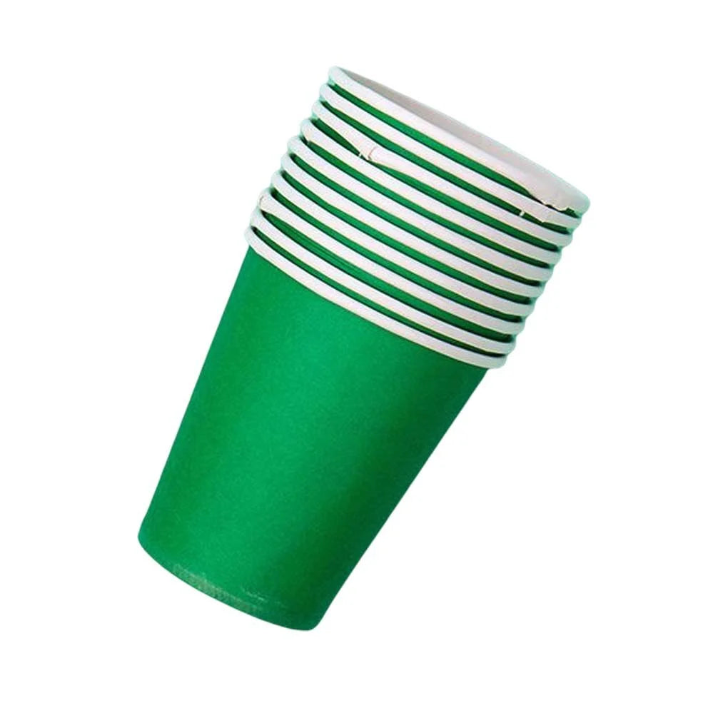 Green emerald disposable cups