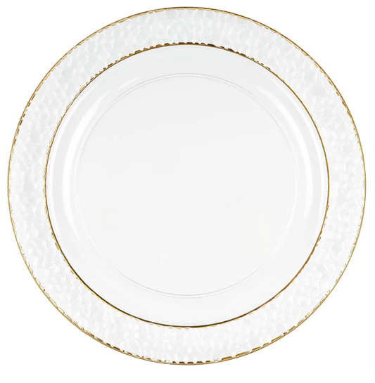 Plastic side  plate with gold rim