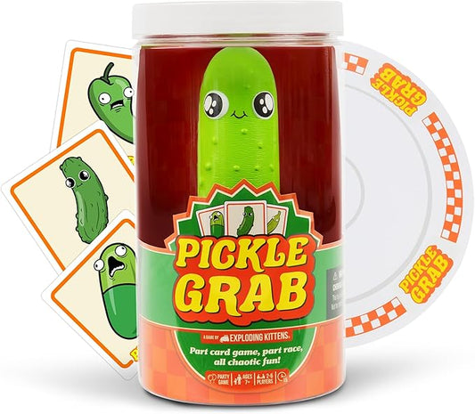 Exploding Kittens Presents, Pickle Grab - A Speed Grabbing Card Game - 2-6 Player