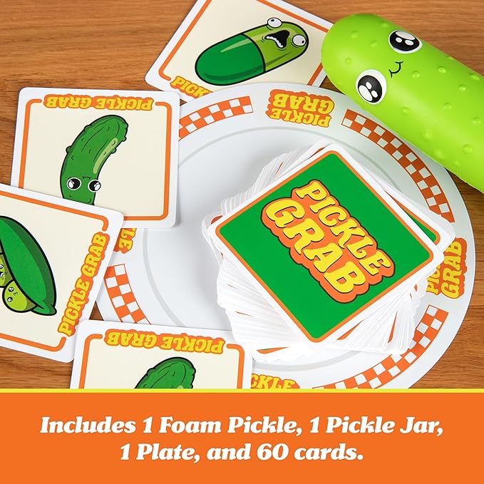 Exploding Kittens Presents, Pickle Grab - A Speed Grabbing Card Game - 2-6 Player