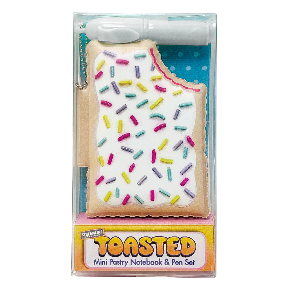 Toaster Pastry Mini Puffy Book with Pen