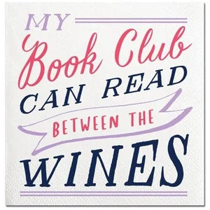 BOOK CLUBE WINE COCKTAIL NAPKINS