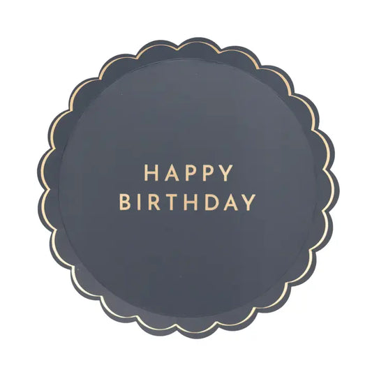 Midnight Blue Signature Happy Birthday Small Plates