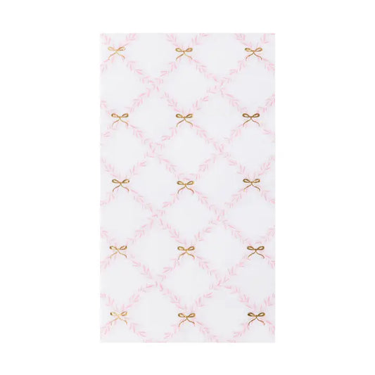 Pink Trellis Guest Towels