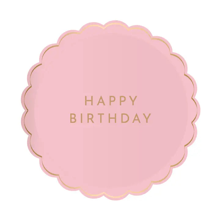 Petal Pink Signature Happy Birthday Small Plate