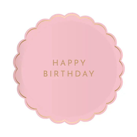 Petal Pink Signature Happy Birthday Small Plate