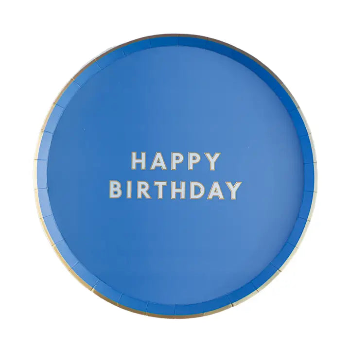 Palisades Blue Signature Happy Birthday Small Plates