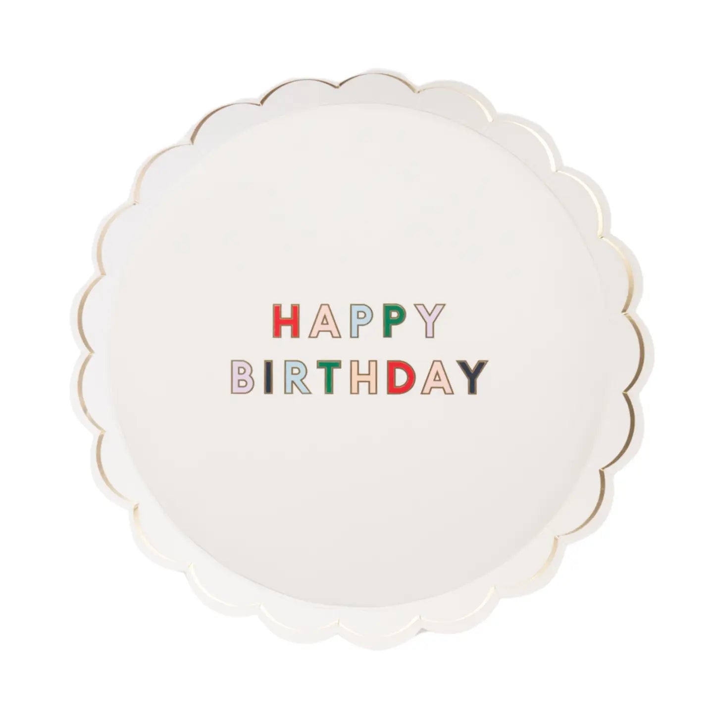 Blanc White Signature Happy Birthday Small Plate