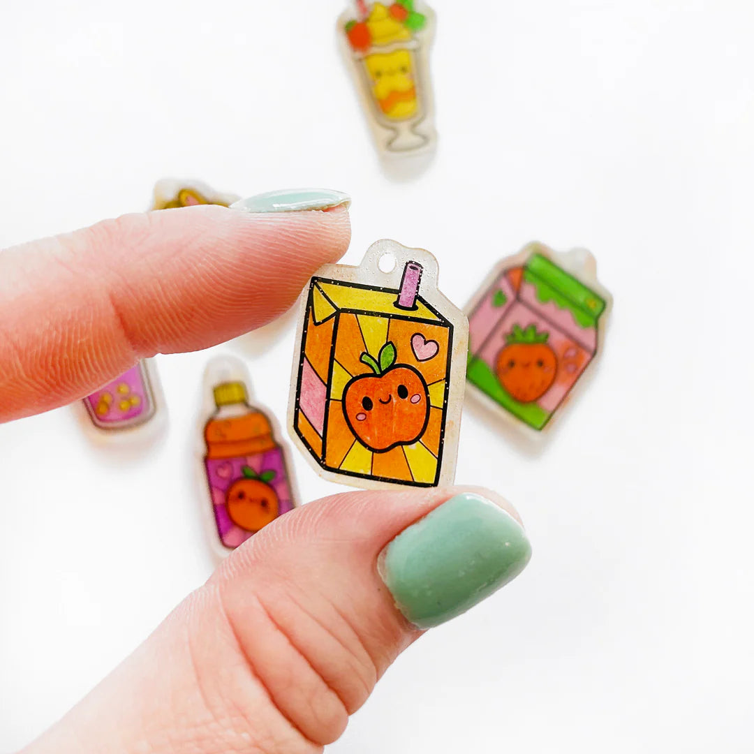 Shrinkorama Charm Bracelet- Kawaii Drinks