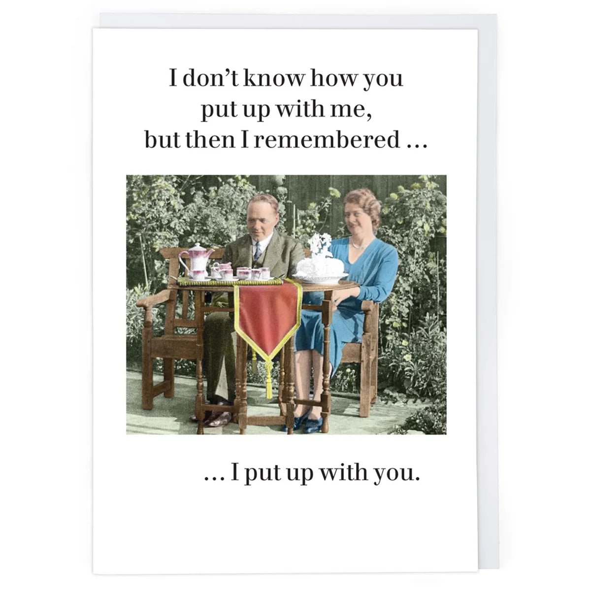 I PUT UP WITH YOU CARD
