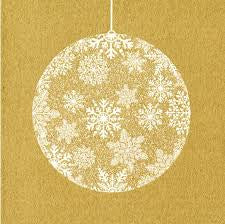 Boule du Noel gold Christmas ball