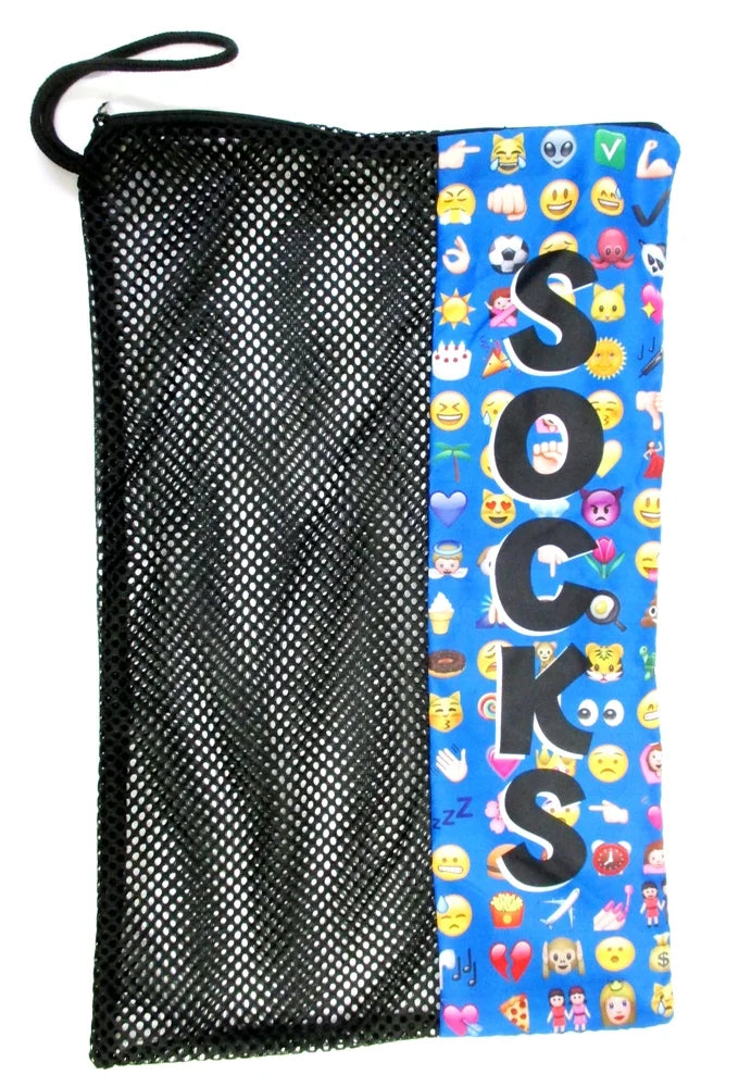 Mesh sock bag - emoji