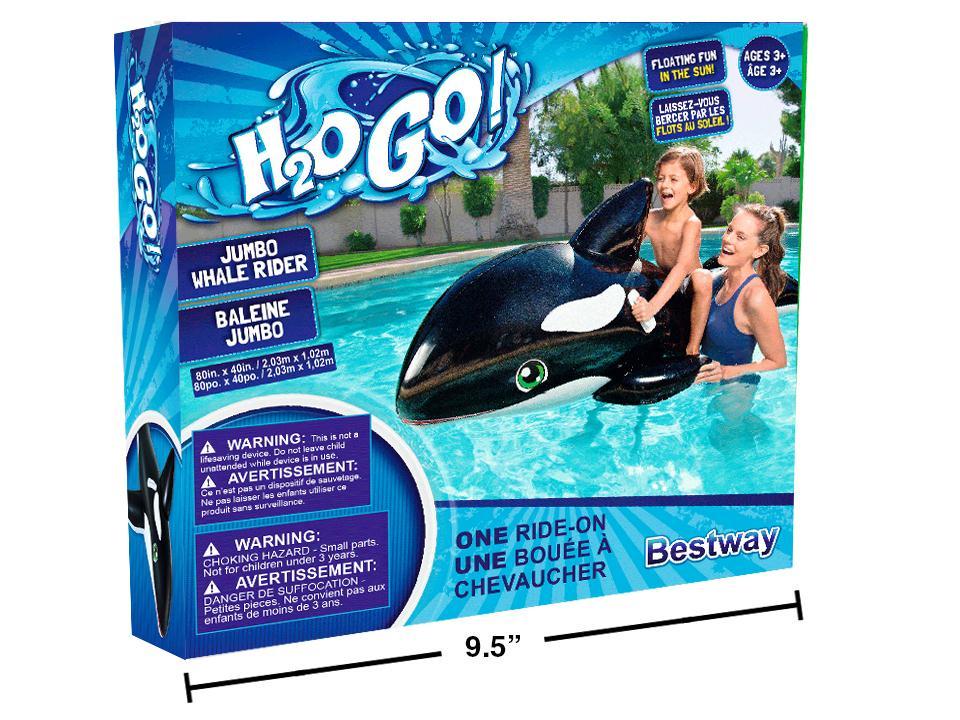 Inflatable Jumbo Whale Rider – Party Rock