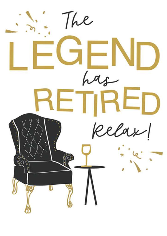 Hammond Gower Card “The Legend Has Retired”