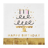 Fringe Foil Birthday Cake