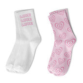 Crew Sock 2 Pack- Love