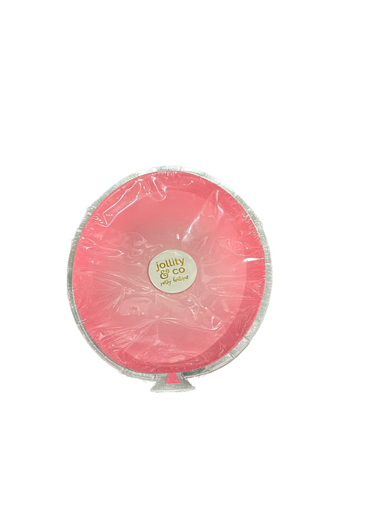 Pink Balloon Dessert Plate