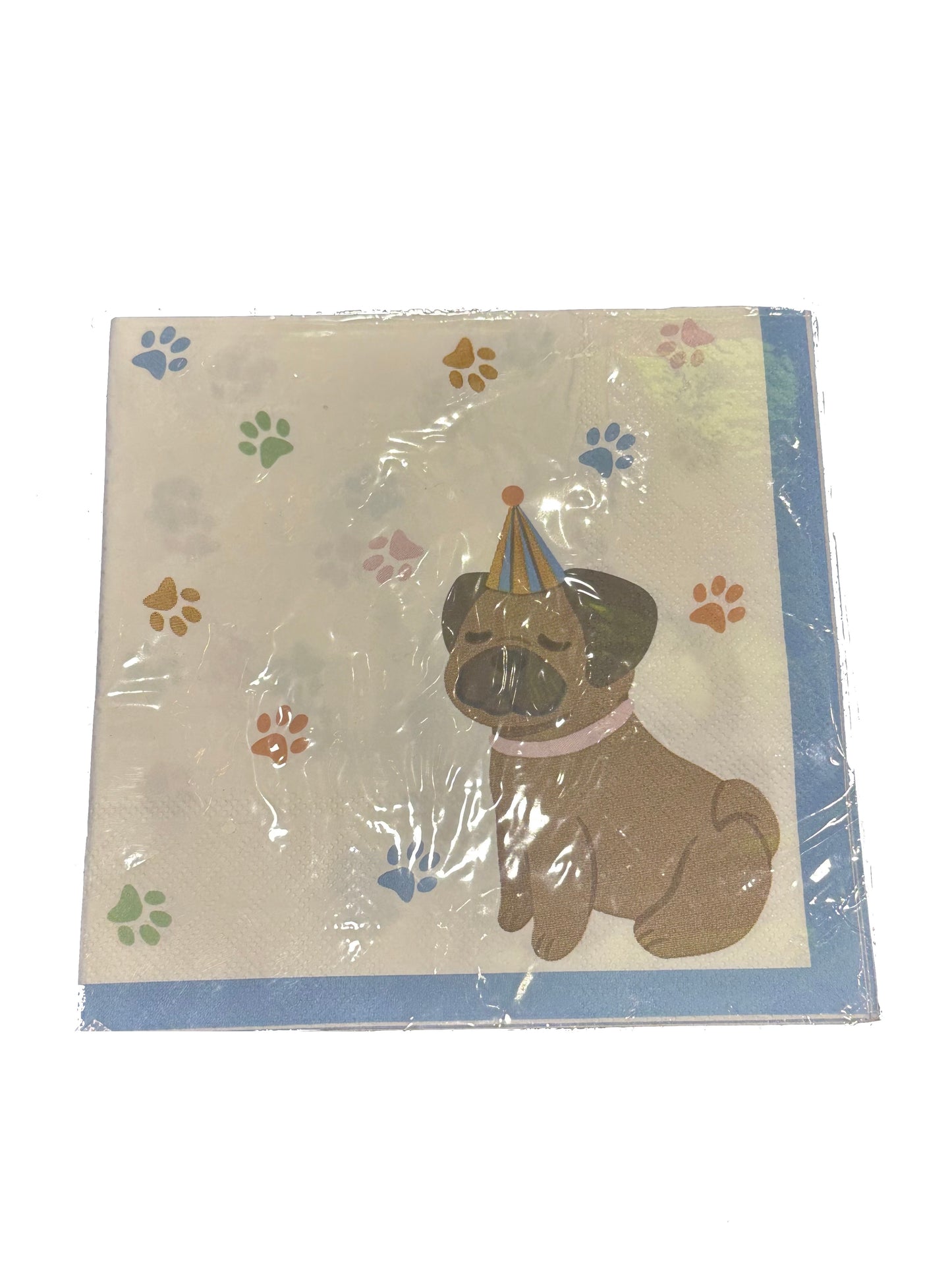 Pug Paw Lunch Napkins