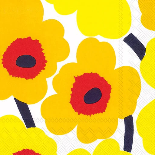 Unikko Dark Yellow Lunch Napkins