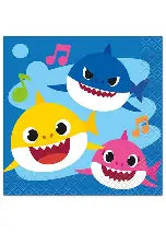 Baby Shark Beverage Napkins