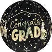 congrats grad orbz foil balloon