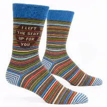 Blue Q Mens  I left The Seat Up For You Socks