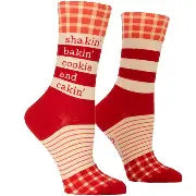 shakin' bakin' Womens-Crew Socks
