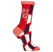 This Meeting Is Bullshit Womens Crew Socks
